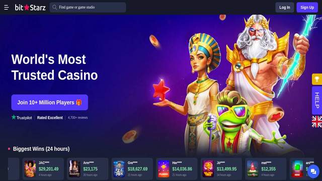Bitstarz casino screenshot